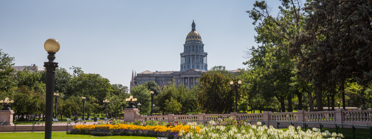 Colorado State Capitol in downtown Denver